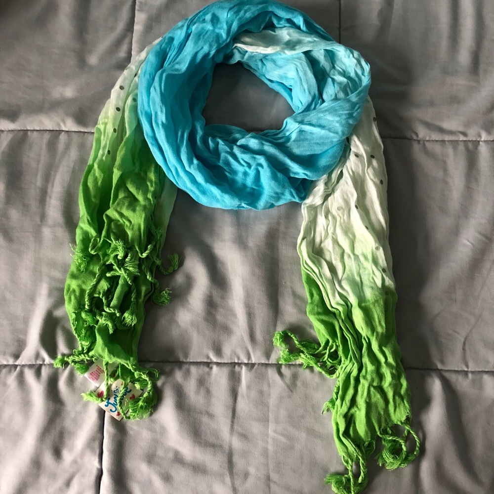 Justice Tie-Dye Fringe Scarf